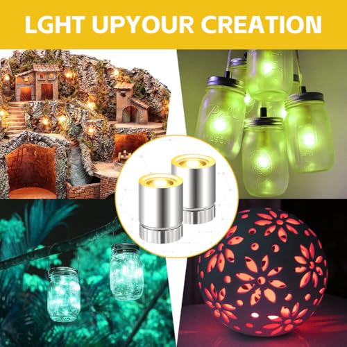 AUAUY 22 Stück Mini LED Lichter für Puppenhäuser, Micro LED Licht, Mini-Lichter zum Selbermachen, Mini-Lichter zum Basteln, Miniatur Lichter für Vitrinen, Spielzeug Bausteine