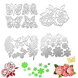 🌿Modo de uso: Troqueles Scrapbooking Es muy cómodo de usar con la troqueladora. Puede cortar papel, cartulina, kraft, papeles especiales, papel de aluminio y más.