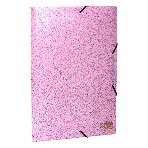 Pasta Aba Elástico Ofício PP Secrets Rosa, Dello, 0274.W.0030, Rosa