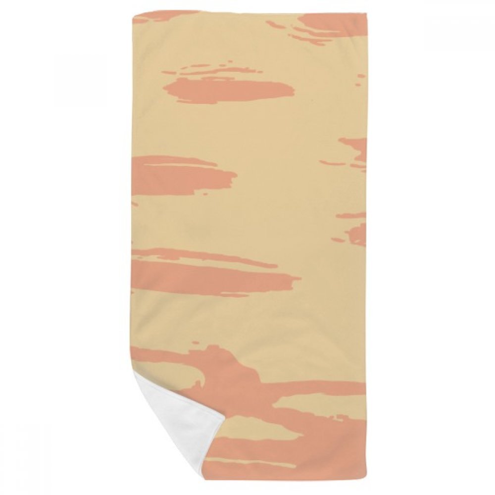 Serviette de bain douce gant de toilette orange motif plantes art