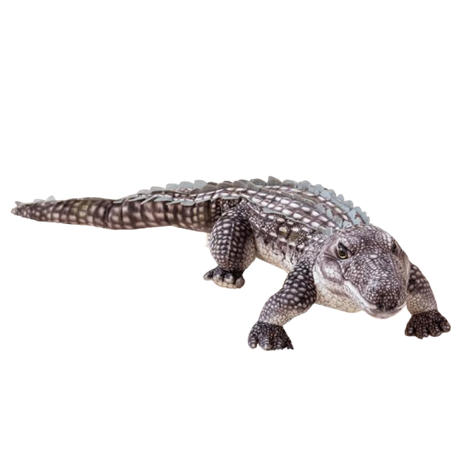 JORCEDI Crocodile Plush Toy, Crocodile Soft Toy, Realistic Design, Super Soft, Realistic Alligator, Brown And Grey Plush Toy, Gift For Children, Boys And Girls (96cm,hui)