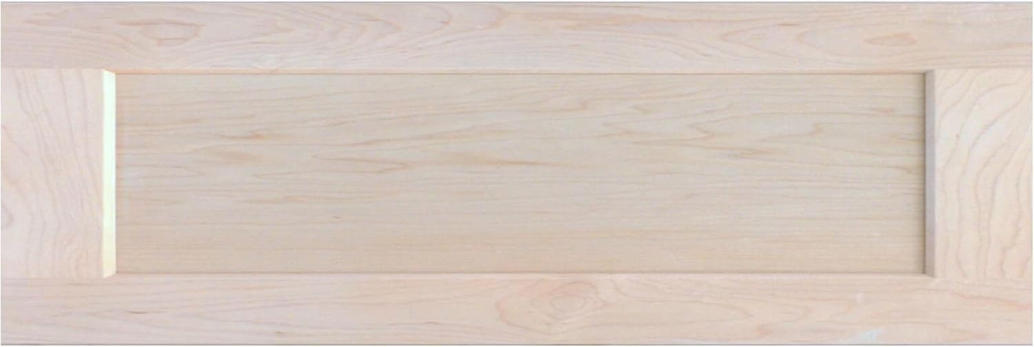 Unfinished Maple Shaker Cabinet Drawer Front Replacement - 11.5W x 6H | Ready to Paint or Stain | Solid Wood | Cabinet Drawer Front Replacement