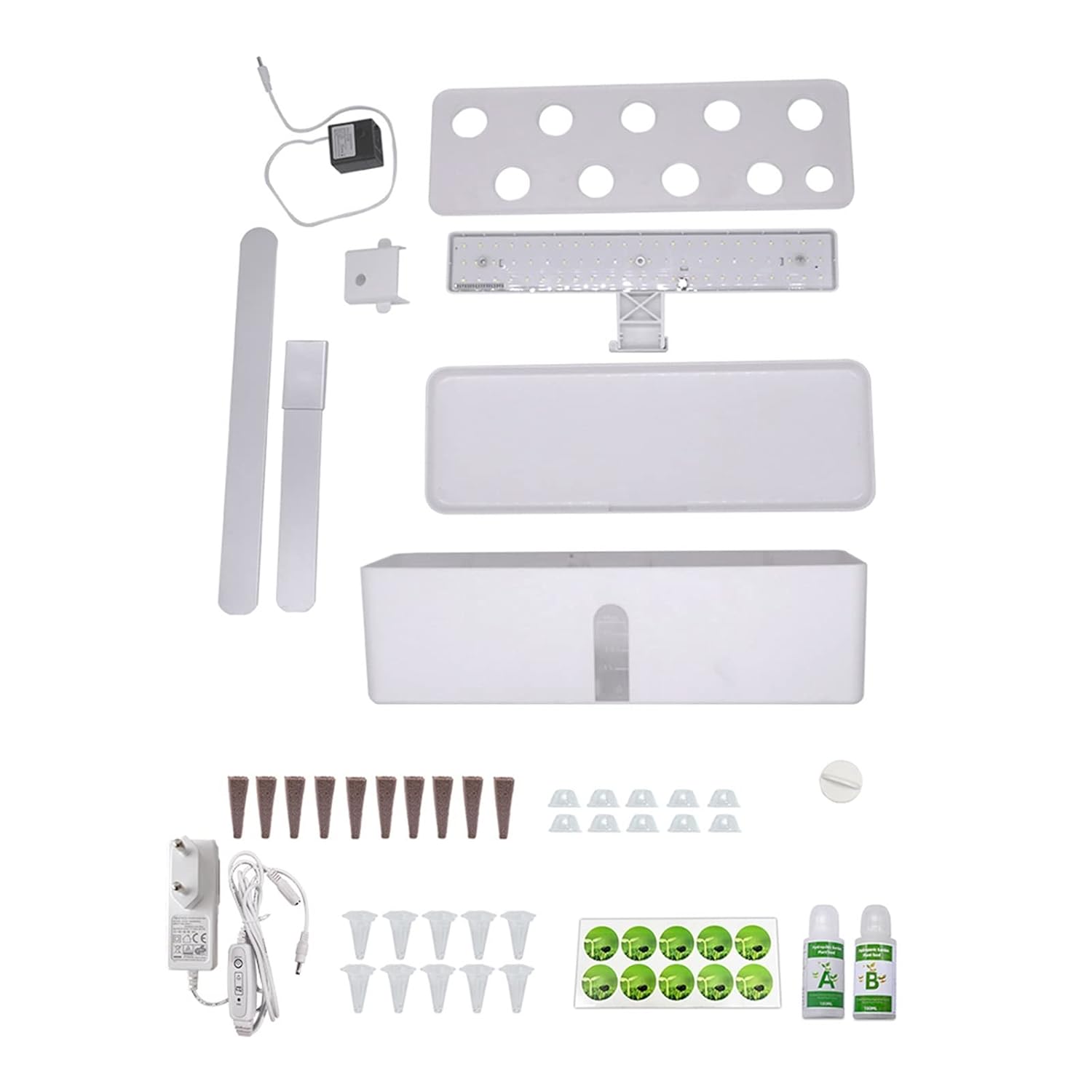 Hydroponic Growing Kits Garden Hydroponics Growing System Indoor Herb Garden Kit Automatic Timing LED Grow Lights Smart Water Pump for Home Flower Pots for Fruits, Vegetables, Herb