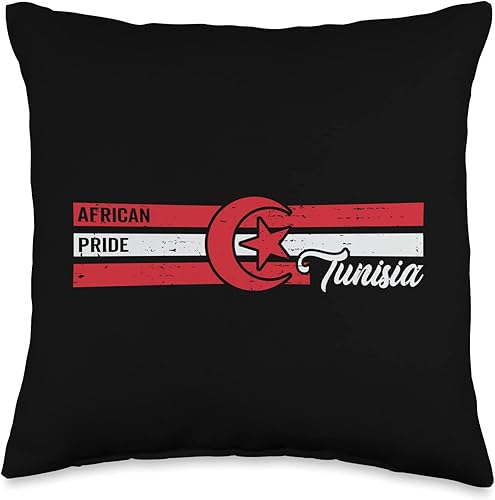 Tunisia lover and supporter african pride Tunisia La tunisie Lover and Supporter African Pride Throw Pillow 16x16 Multicolor