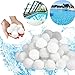 Produktbild Ouhigher Filter Balls Filterbälle Filtermaterial 700g ersetzen 25 kg Filtersand Sandfilteranlage für Pool Sandfilter Filteranlage