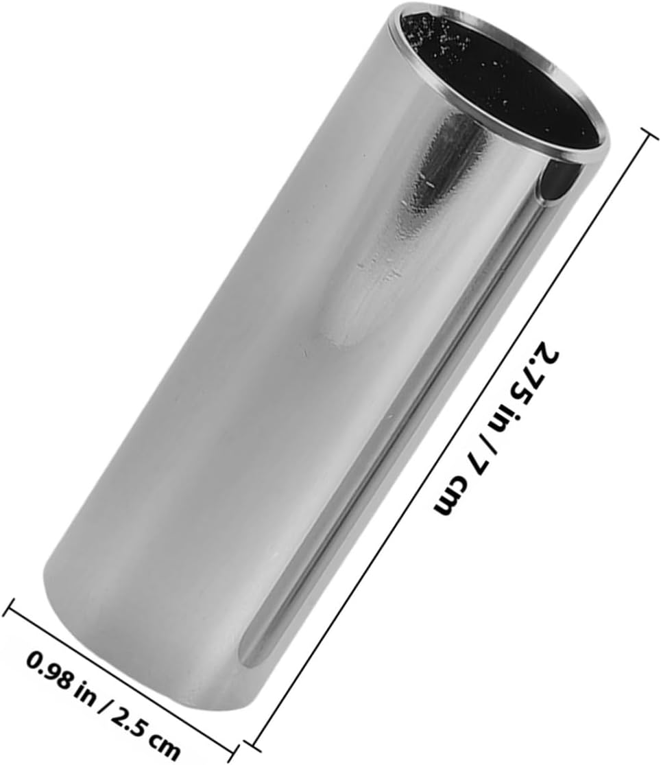 Metal Guitar Slides, 4pcs Stainless Steel for Acoustic Guitar