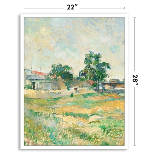 Image of Americanflat 22x28 Poster Frame with Polished Plexiglass - Streamline Collection - Thin Border Picture Frame for Wall Display - Hanging Hardware Included - White