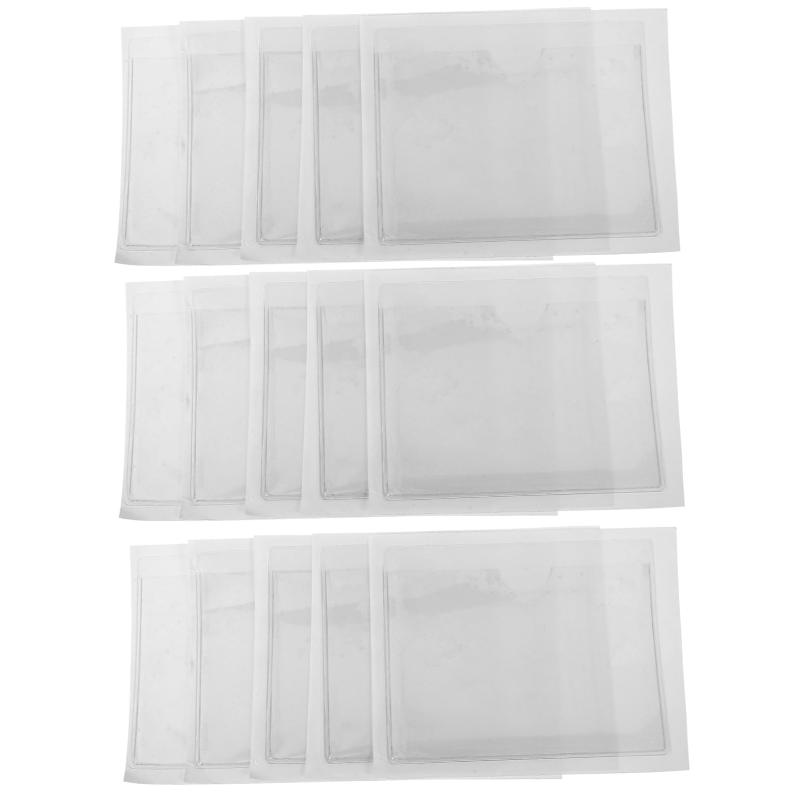 Transparente Pochettes Autocollantes ACONDE Pour Cartes De Visite - Lot De 50 - Transparentes 11x8cm Organisation Bureau