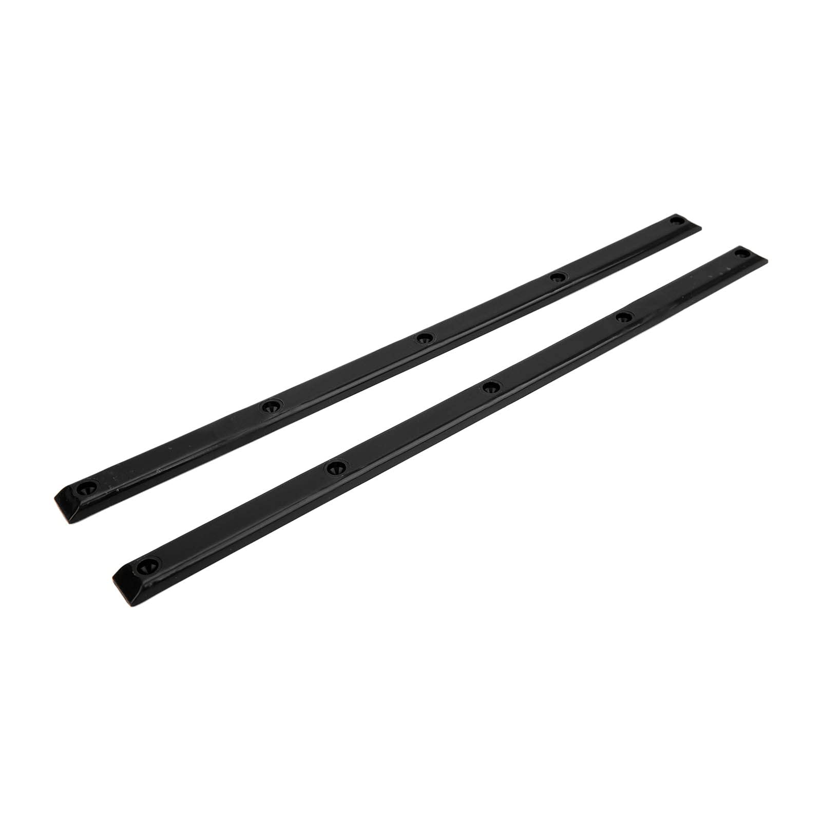 Rib Bones Szyny, Trwałe Stabilne Elastyczne Błyszcząca Deskorolka Odporne na Zużycie Szyny Wygląd Longboard Ribs BonesCzarny