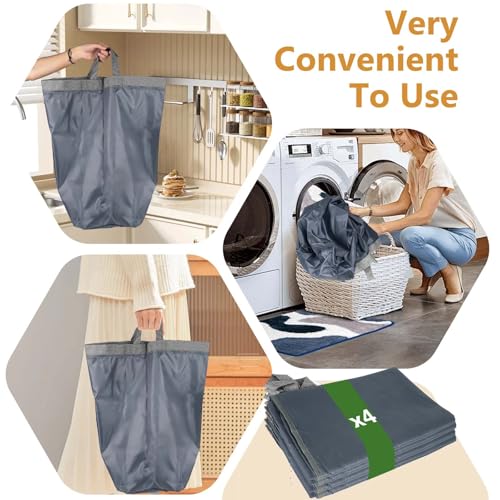 Pfandflaschen Sammelbehälter 2 Fächer, 160L Pfandflaschen Behälter mit 4 Tragetaschen, Große Aufbewahrung Pfandflaschen, Leergut Altglas Sammelbehälter Deckel, Flaschentasche Küche Abstellraum, Grau