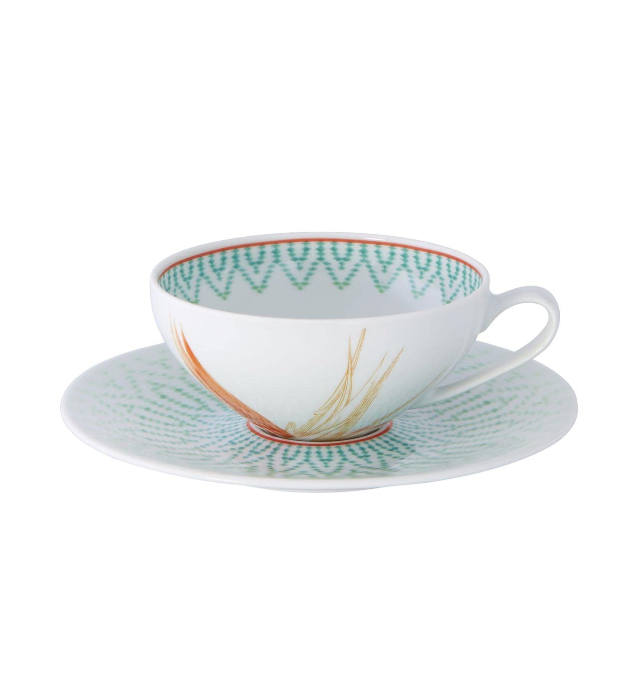 Tasses à thé Vista Alegre Fiji : lot de 4 tasses en porcelaine