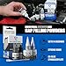 GlueAngel CA Heavy Duty Super Glue - Metal & Plastic Repair Kit with Black & Gray Gap Filling, Reinforcing Powders for Car Parts, Bumpers, RC Tires, Car Adhesive, Car Glue