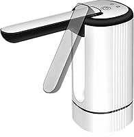 Vista 5 de Dispensador de agua plegable de 5 galones, bomba eléctrica para botella de agua con base extraíble para jarra de 1 a 5 galones, dispensador