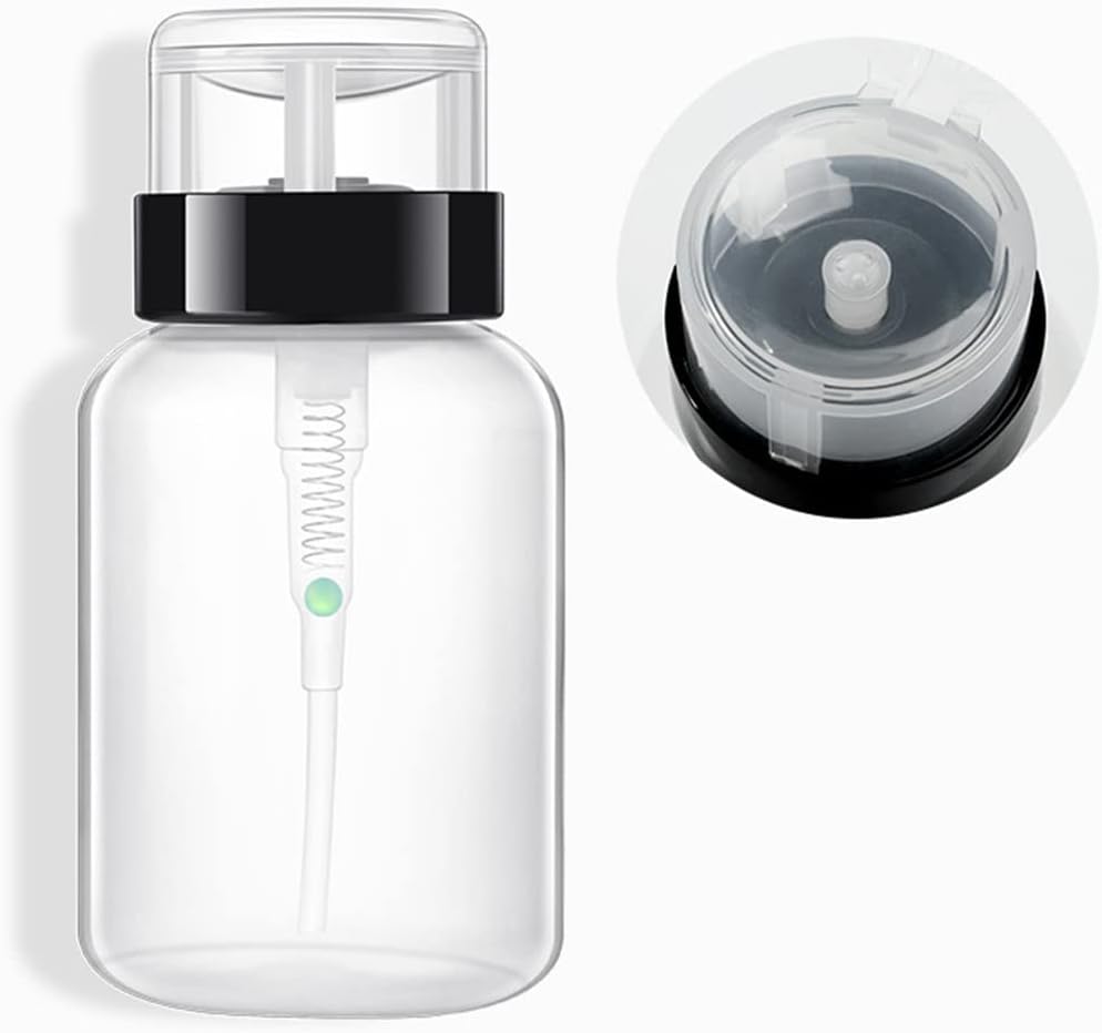 3-in-1 Nail Polish Remover - Push Down Bottle with Pump Dispenser & Cleanser for Nail Art & Makeup Removal - Image 5