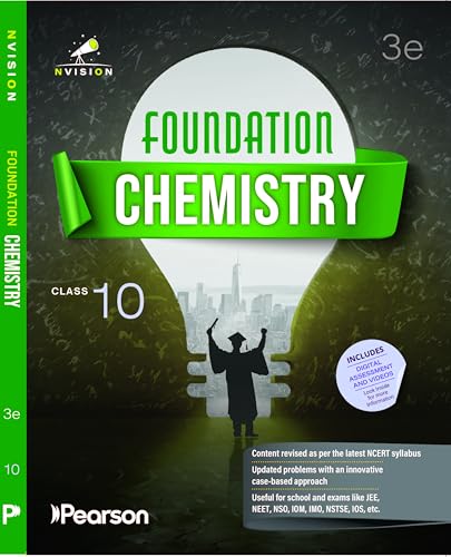 Image of Pearson 2026 Nvision Foundation Chemistry Grade 10 JEE, NEET, and Olympiads like NSO, IOM, IMO, NSTSE, and IOS latest NCERT curriculum