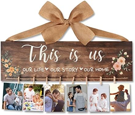 SELORY Birthday Gifts for Mom from Daughter Son,Gifts for Mom Dad,Dad Gifts from Son Husband,Home Decor Gifts House Warming Gifts New Home,Birthday Gifts for Mom,Picture Holder 19.68 x 5.9 inches