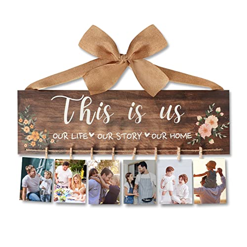 Selory Birthday Gifts For Mom From Daughter Son,Gifts For Mom Dad,Dad Gifts From Son Husband,Home Decor Gifts House Warming Gifts New Home,Birthday Gifts For Mom,Picture Holder 19.68 X 5.9 Inches #TOP23
