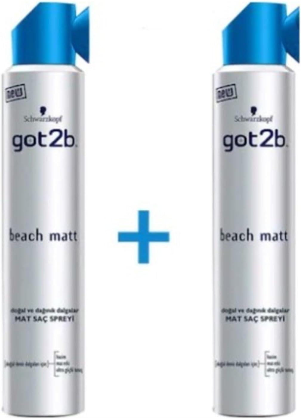 Got2B Beach Matt Saç Spreyi, Mat Görünüm, Orta Tutuculuk, 2'li Set expinda003