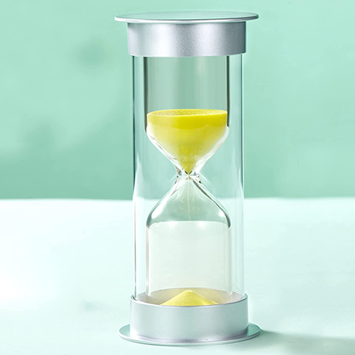 ROHCGHC Hourglass, Dual Protection Child Safety Hourglass,Colourful Sand Timers For Classrooms,Home,Brushing Teeth,Gamer Timer(Unique Colour,20 minutes)