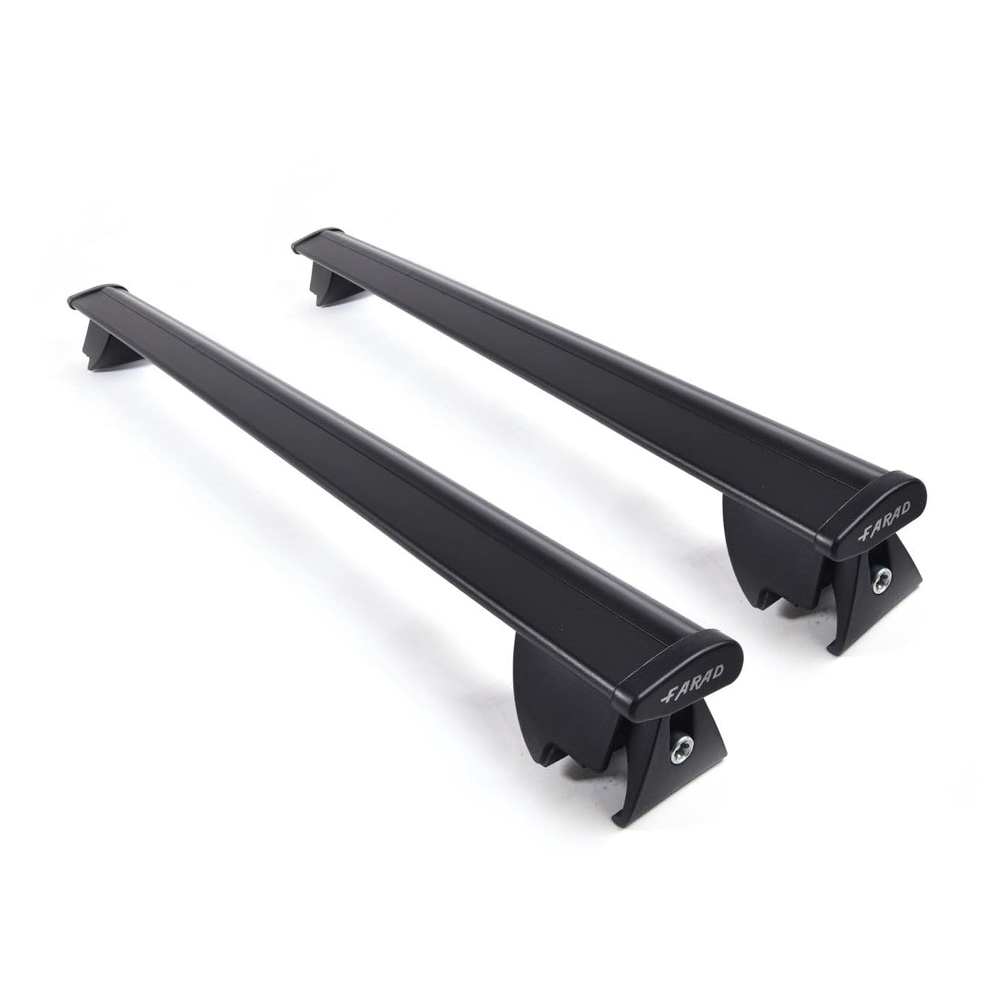 Farad - Barre portatutto Aerodynamic Black in alluminio con kit Hilo compatibile con HYUNDAI TUCSON 5 porte anno dal 2021 in poi con corrimano basso (railing integrati)