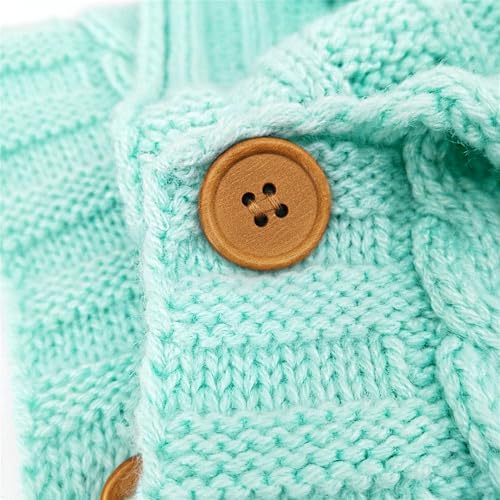 Image of XMWEALTHY Baby Blankets for Boys Girls Newborn Essentials Wrap Swaddles Knit Wrap Blanket Bag Stroller Receiving Blanket Light Aqua 0-6 Month