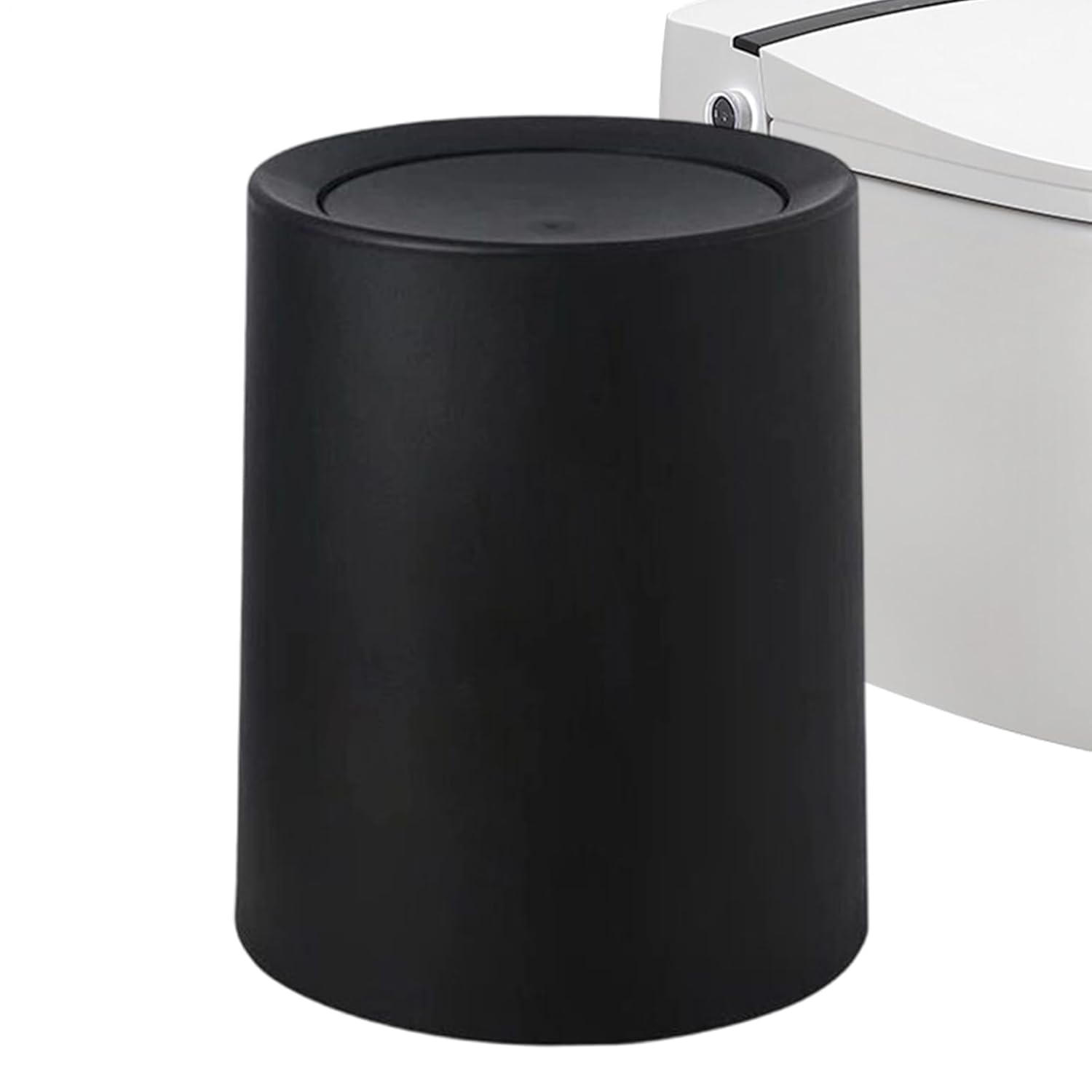 Small Desk Trash Can - Cosmetics Organizer Waste Basket - Small Garbage Can Desktop Bin | for Paper Scraps Cotton Swabs Tissue Bathroom Bedroom Study Room Restroom