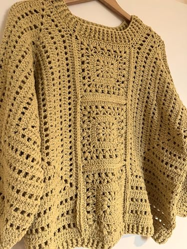 Pull Bohème en Coton Léger au Crochet pour Éviter les Coups de Froid