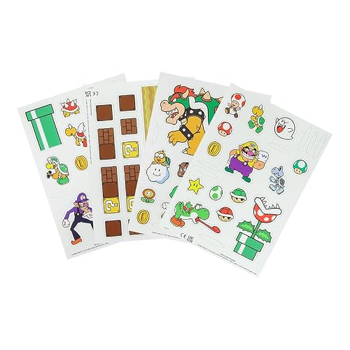 Oficjalne licencjonowane magnesy na lodówkę Super Mario Bros firmy Paladone, 63 kultowe postacie z Mario, zestaw magnetyczny, retro, do gier, dekoracja na tablice, lodówkę i szafkę