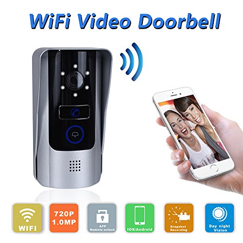 Wifi Doorbell Remote Unlock Video Doorbell Camera Video Door Phone with Unlock Function for Android  - //coolthings.us
