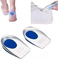 Palmilhas Ortopédicas Calcanheira em Silicone | Protetora de Calcanhar para Conforto em Sapatos e Calçados | Alívio de Dores Esporão Calcâneo Fascite Plantar ou Dor no Calcanhar | Tamanho Único