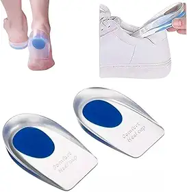 Palmilhas Ortopédicas Calcanheira em Silicone | Protetora de Calcanhar para Conforto em Sapatos e Calçados | Alívio de Dores Esporão Calcâneo Fascite Plantar ou Dor no Calcanhar | Tamanho Único