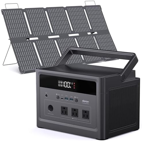 Solar Generator with Panels Included, 1200W Surge Portable Power ...