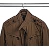 Mawa by Reston Lloyd BodyForm Series Non-Slip Space-Saving Clothes Hanger For Jackets, Suits & Coats, 16-1/2,Style 42/L, Set of 5, White