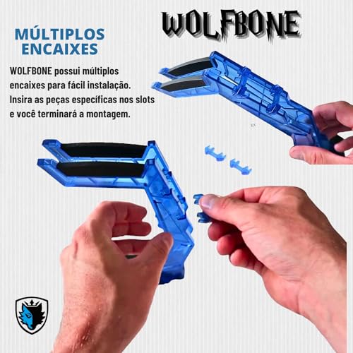Suporte Para Fone Headset Sades Wolfbone Acrílico Azul