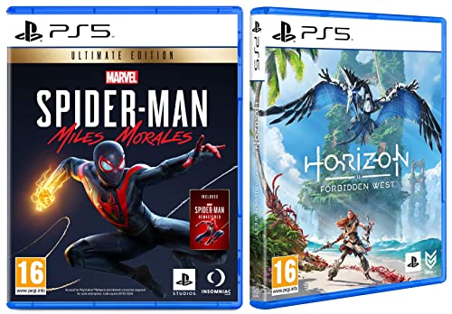 Image of Horizon Forbidden West | Standard Edition | PS5 Game (PlayStation 5)&PS5 Marvel's Spiderman Miles morales Ultimate Edition