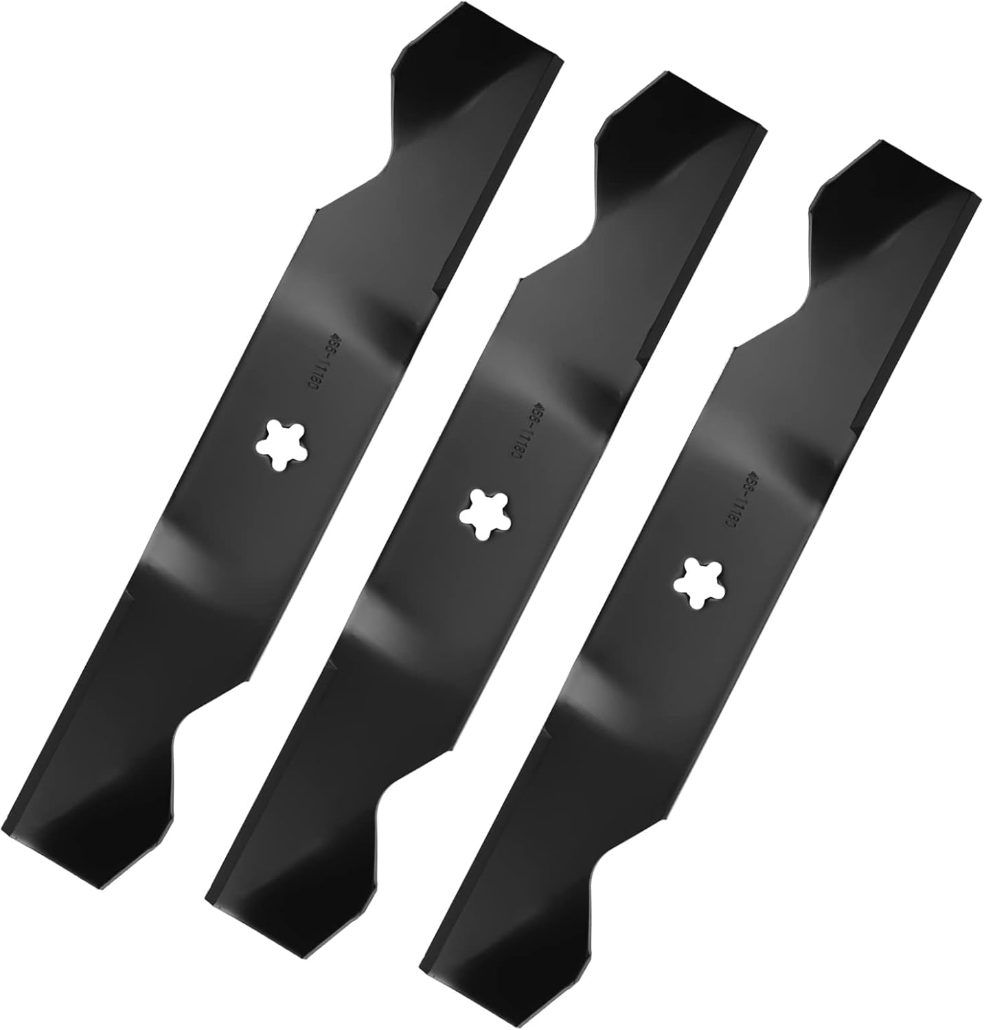 187254 Mulching Mower Blades for Husqvarna 54" Deck Z254 MZ54 RZ5424 YTH2454 LGT2554 LGT2654 EZ5424 54 Inch Lawn Tractor Replace 532187256 187256 187255 5-Point Star 3-IN-1 Mower Blades 3 Pack