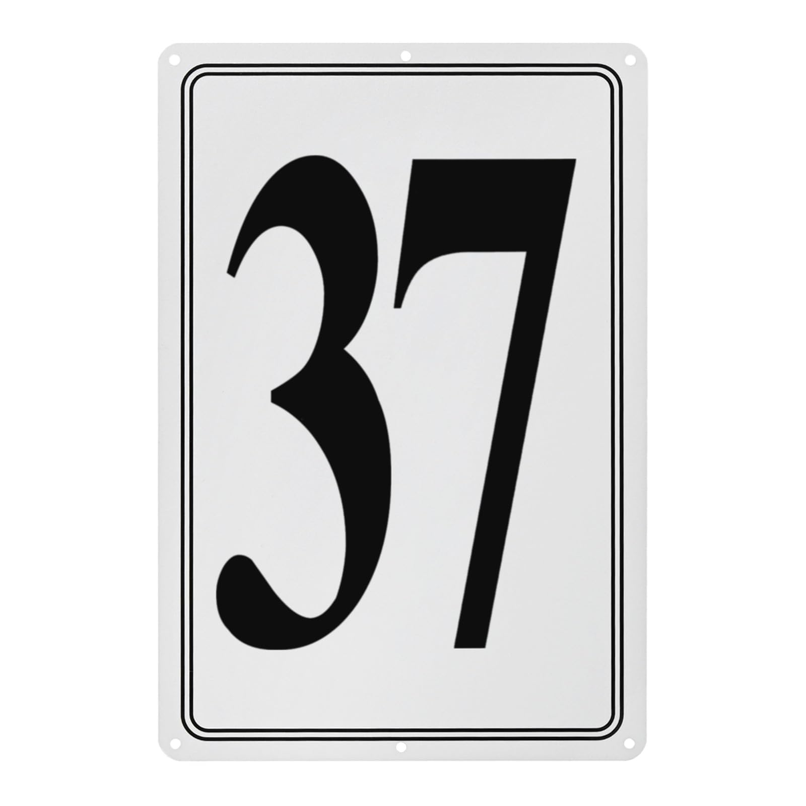 M METERXITY Aluminum Number Sign 37, 11.8 Inch House Numbers and Metal Letters, Parking Spot Letter Signs
