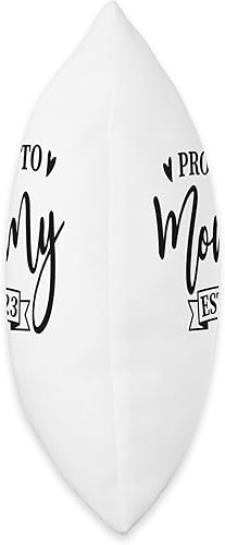 Miniatura 2 de Smarty Pants Designs Promoted to Mommy est. 2023, nueva almohada de regalo para mamá, 16 x 16 pulgadas, multicolor