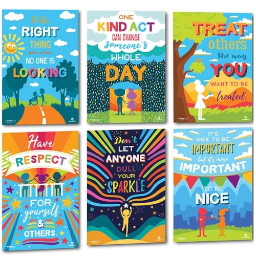 Posters de classe Sproutbrite gentillesse et mentalité de croissance