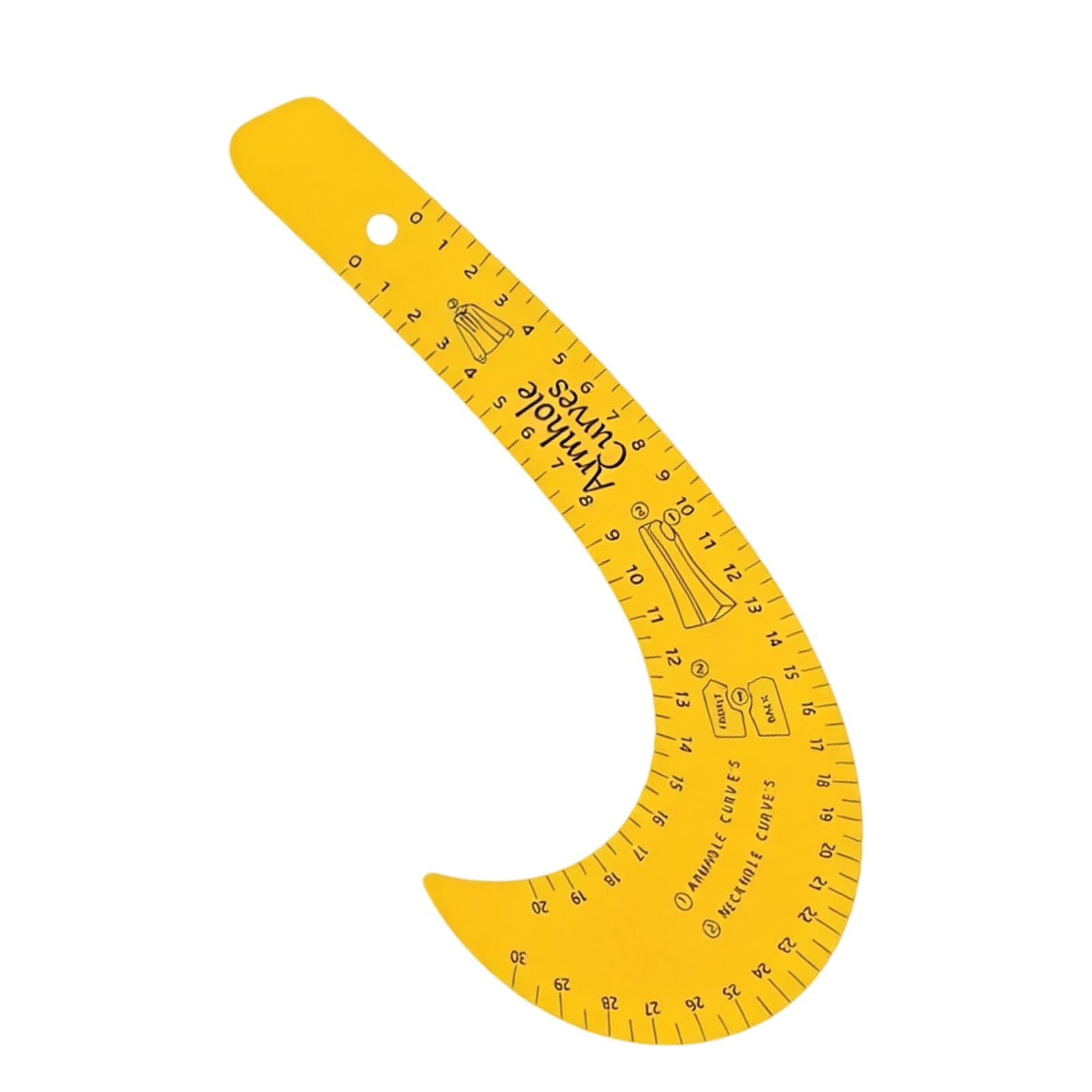 MultiPurpose French Curved Ruler Sewing Ruler Measuring Tool for Quilting Leather Craft and Dressmaking Essential Armhole Bend Sewing