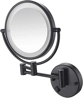 Wall Mounted Makeup Mirror with Lights and 5X...