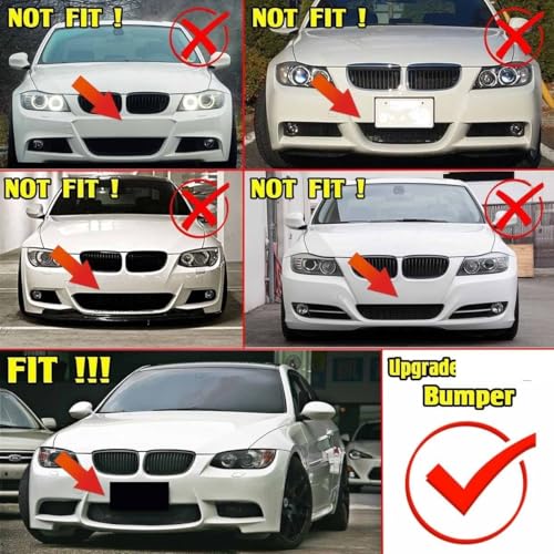 Rejilla de luz antiniebla para BMW Serie 3 E90 E91 E92 E93 2006-2011, parachoques inferior delantero 3
