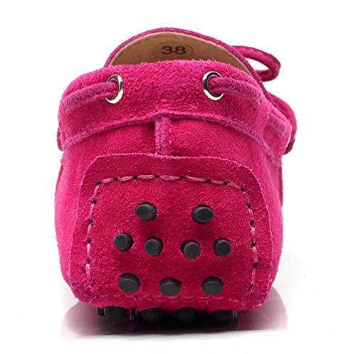 Image of ANUFER Women's Classic Suede Penny Loafers Comfort Handmade Slipper Moccasins
