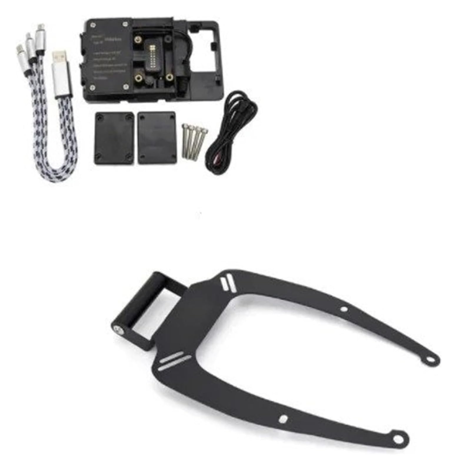 Navegación Navegación GPS para NMAX155 125 2015 2016 2017 2018 2019 2020 Teléfono con Carga USB Accesorios Montaje GPS Soporte De Navegación Motocicleta(22MM Set)