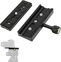 Vista 1 de fotoconic Adaptador de abrazadera de placa de arrendamiento rápido de tornillo de 4.724 in de 1/4 de pulgada con tornillos de 1/4-3/8 pulgadas