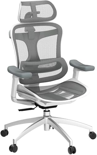 SIHOO Doro C300 Ergonomic Office Chair with Ultra Soft 3D Armrests, Dynamic Lumbar Support for Home Office Chair, Adjustable Backrest Desk Chair (White) - 5