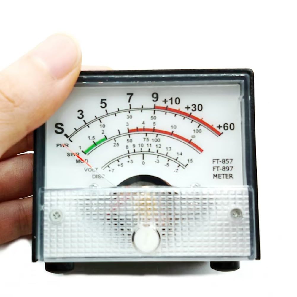 Misuratore di potenza SWR esterno, compatibile con radio YAESU FT-857D e FT-897D, cavo da 100 cm Display del segnale VSWR