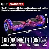 Gift Gadgets G1 Galaxy Pink Hoverboard & Hoverkart Bundle | Self-Balancing 6.5" Scooter with LED Lights & Bluetooth | Hoverboard and Kart Bundle | Hoverboard Go Kart Bundle for Kids, Teens, and Adults - Image 3