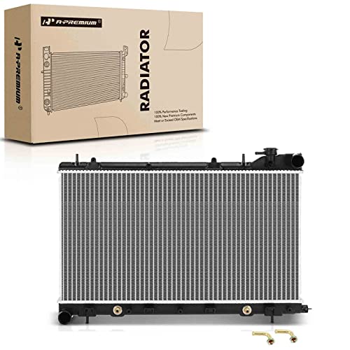 A-Premium Engine Coolant Radiator Assembly with Transmission Oil Cooler Compatible with Subaru Forester 2003-2008, 2.5L, Automatic Transmission, Replace# 45119SA060