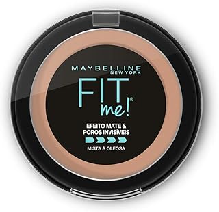 Maybelline NY Pó compacto Efeito Mate e Poros Invisíveis Fit Me Médio Rosado R05